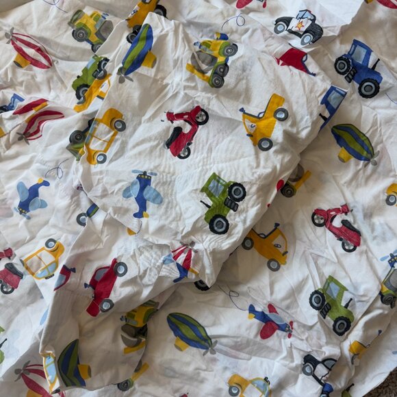 📌Dream Factory Trucks Tractors Cars 5-pc. Comforter Set  Boys & Girls Twin Bed - Picture 13 of 15